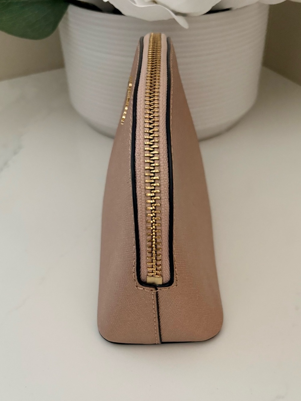Michael Kors Leather Alex Cosmetic Bag - Picture 5 of 8